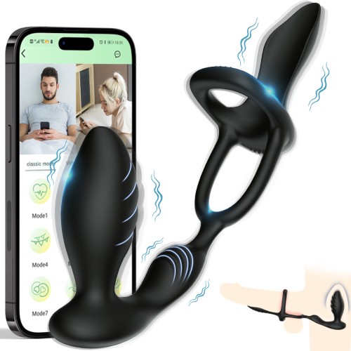 Cobra-shaped Anal lock and Penis Ring 