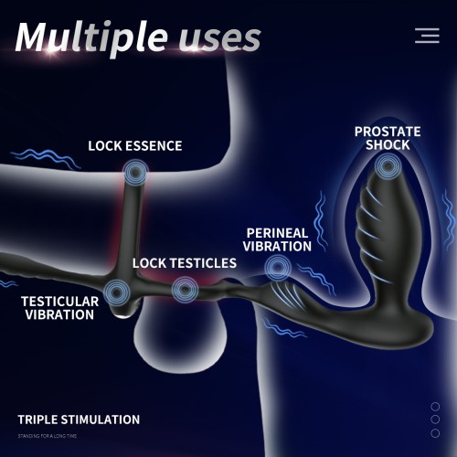 Cobra-shaped Anal lock and Penis Ring