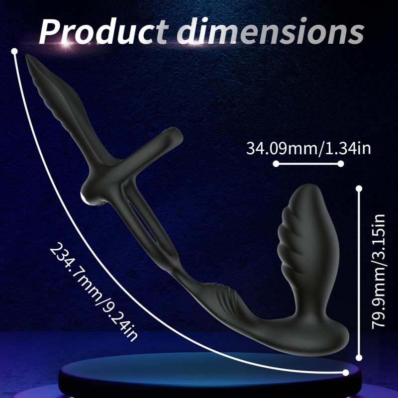 Cobra-shaped Anal lock and Penis Ring 